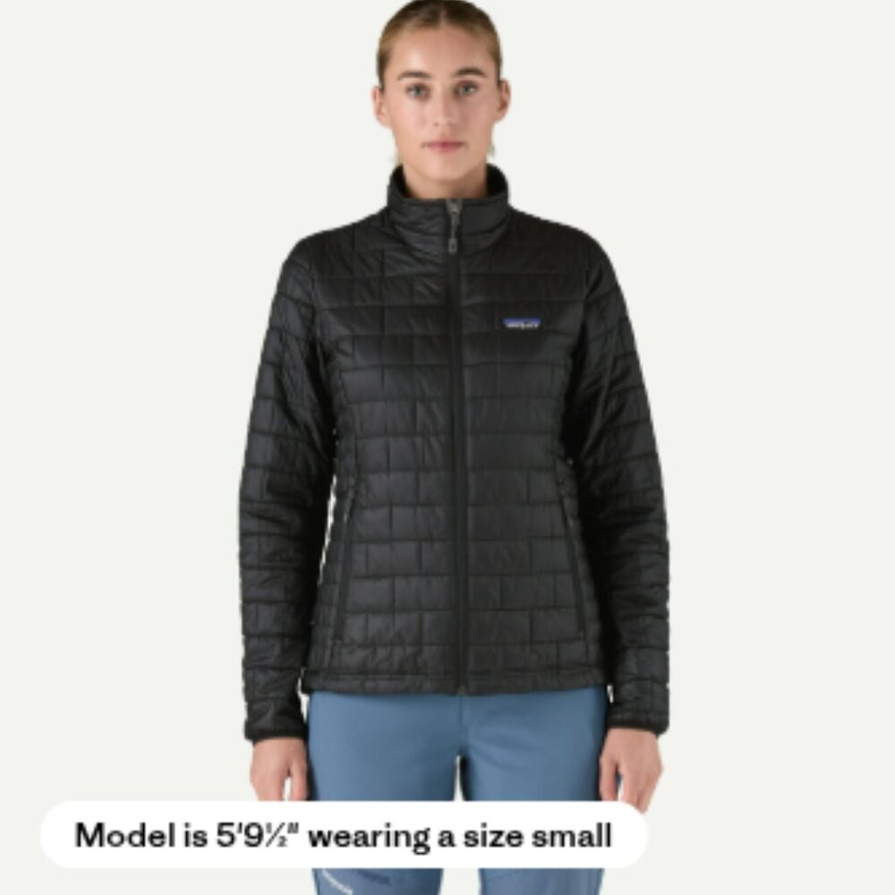 Patagonia Women's Nano Puff Jacket (Black, Large)